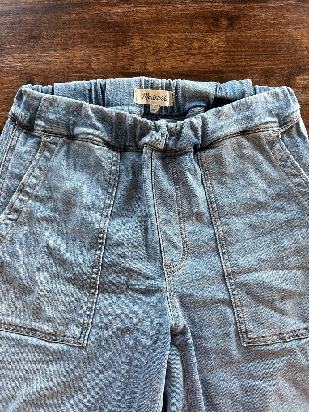 Madewell Light Blue Denim Jogger Pants